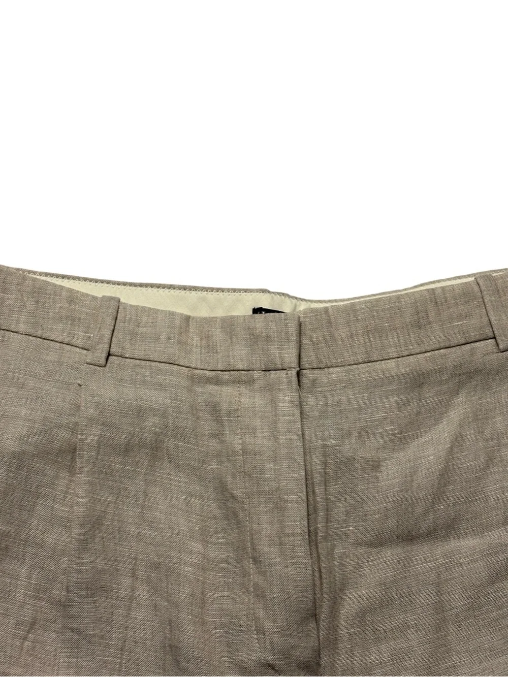 J. Crew Wide Leg Essential Pant in Linen Size 12 Tan Workwear Office Summer NWT